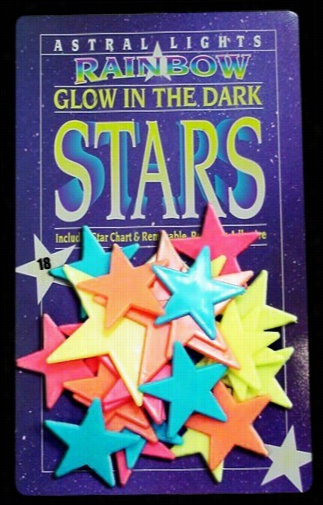 Giant Glow I N The Dark Rainbows Stars (18 Pack)