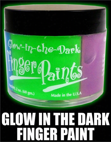 Glow In The Dark Finger Body Pzint Jaf! (4 Colos)