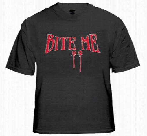 Halloween T-shirt -  Bite Me T-shirt (white)