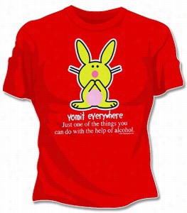 Happy Bunny The Help Of Alcohol T-shirt