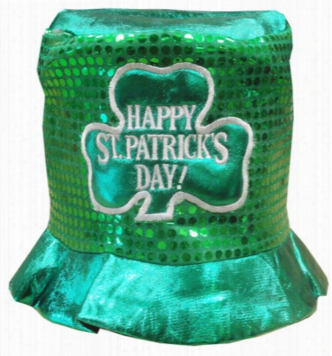 Ready St. Patrick's Day Sequin Top Hat