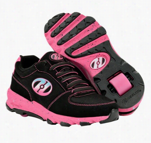 Heely's Juke Roller Shoe  (black/pink/blue)