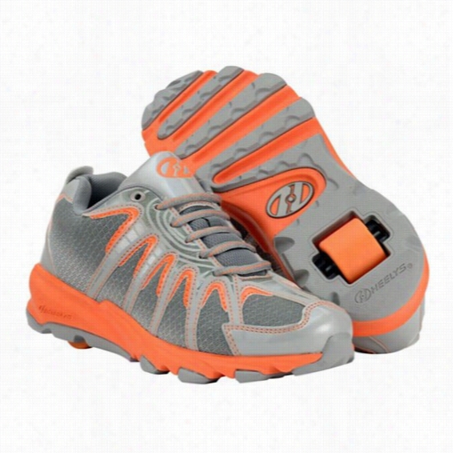 Heely's Sonarroller Shooe ((orange/gray-haired/silver)