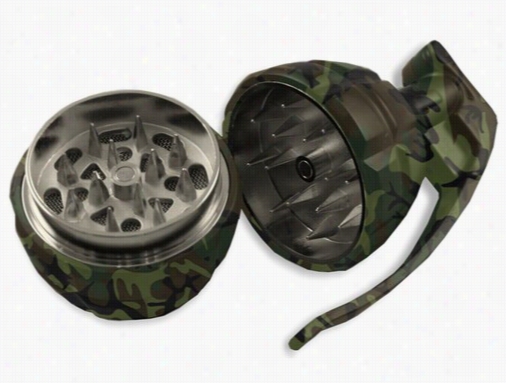 Herb Grinders - Camo Hand Grenade Herb Grinder