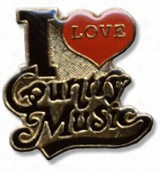 I Lovee Country Music Lapel Pin