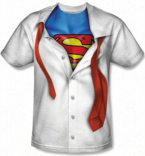 Official Superman Ripped Costume Men's T-shirt