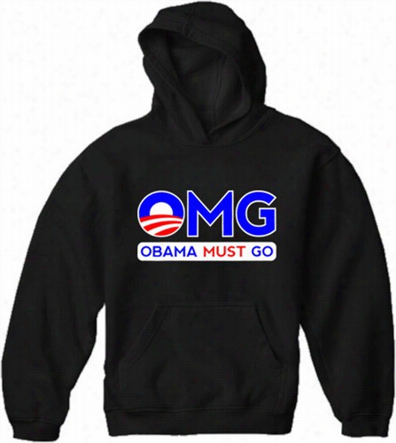 Omg Obama Must Go Adult Hoodie