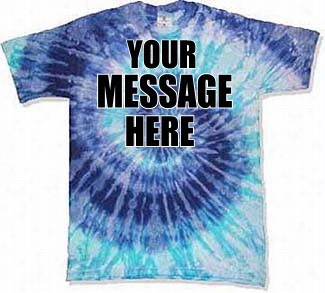 Personalized Custom T-shirts - Bleu Prism Custom Tye Dye T-shirt