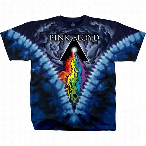 Pink Floydpprism River Tiedye Mens T-shirt