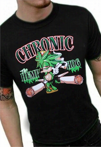 Pot Head Gamer Tees - Chronic The Hemp Hog T-shirt