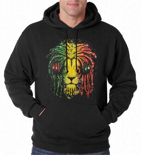 Rasta Co Lored Lion Hoodie