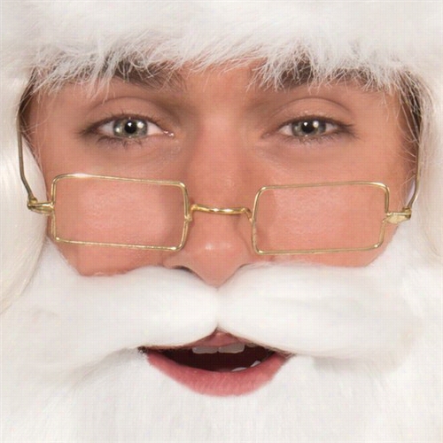 Santa Costume Glasses - Sqhare Santa Eye Glasses