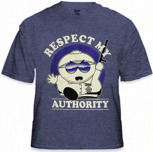 South Park Carttman Respect My Authorit Ymen's T-shirt