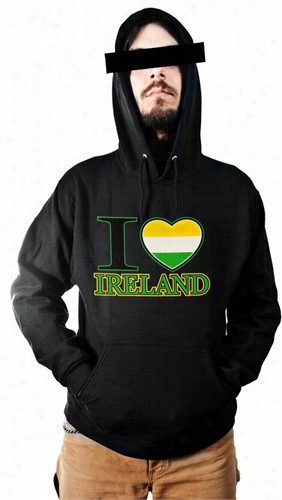 St. Patrick's Tees - I Love Irelajd Hoodie