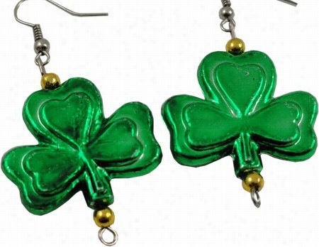 St.patrick's Day Luc Ky Shamrock Earrings (pair)