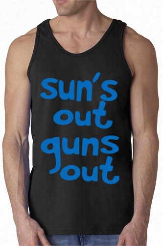 Sun's Oyt Guns Out Tan Top