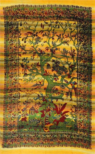 Sunset Tree Of Life Tapestry (55 X 85 )