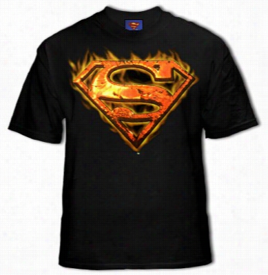 Superman Infrrno Mens T-shirt