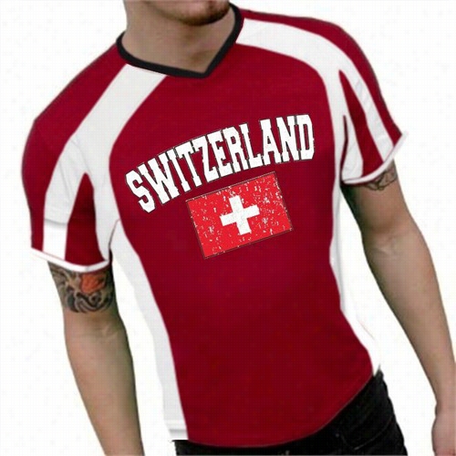 Swtzerland Vintage Flag International Soprt Tee