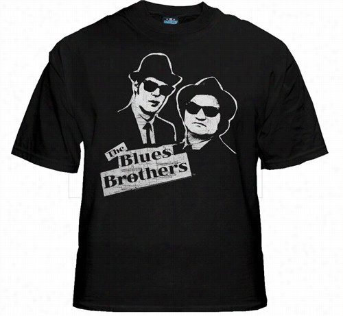 The Blues Brothers Vintage T-shirt :: Daa  Naykroyd & John Belushi Blues Bros.