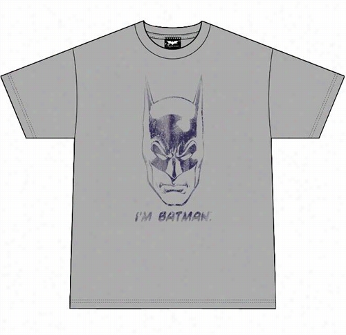 The Dark Knight I'm Batman Youth T-shirt (grey)