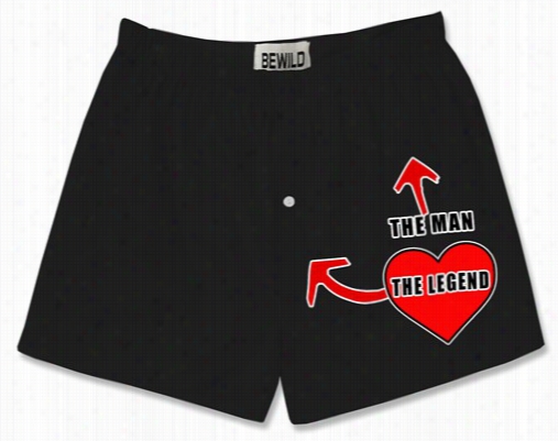 The Man The Legend Heart Boxer Shorts