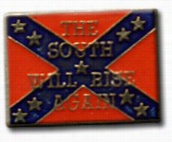 The South Will Rise Again Flag Lapel Pin