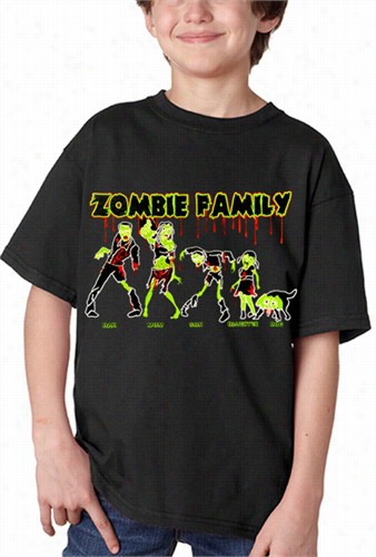 The Zombie Family Kid's T- Sshirt