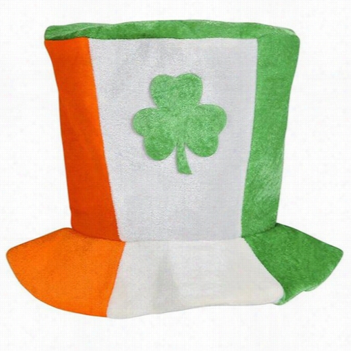 Tri-color Irish St. Patrick's Day Flaag Top Hat