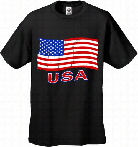 Usa Vintage Flag Men's T-shirt