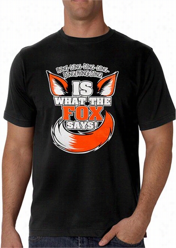 What Does The Fox Say? Ring-ding-ding-ding Men's T-shirt