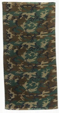 Woodland Camo Military Beach Towel