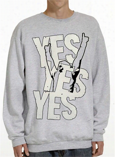 Yes Yes Yes Crew Neck Swetas Hirt