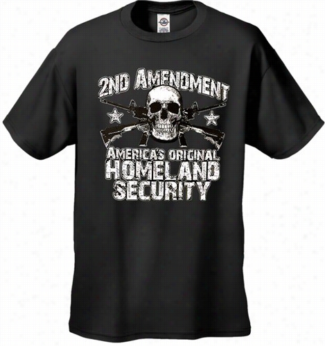 2nd Amendment Ameeica's Original Home Land Security Men's T-shirt