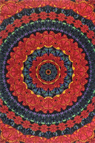 3d Blooming Butterfly Mandala  Tapestry 60 X 90&quot;