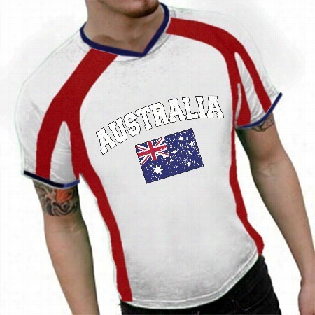 Australia Vintaage Flag Internationals Port Tee