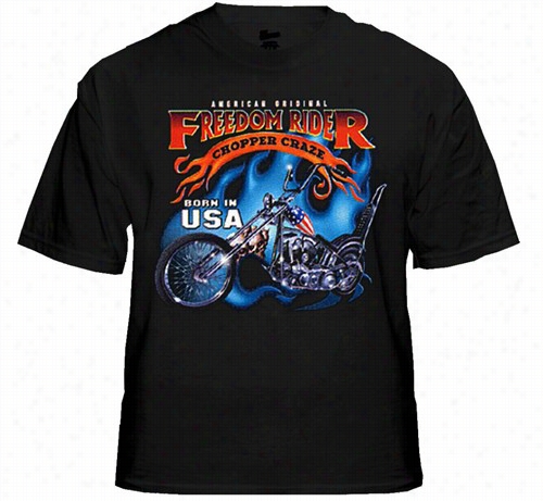 Biker Shirts - &quot;freedom Rider&quot; Biker Shirt