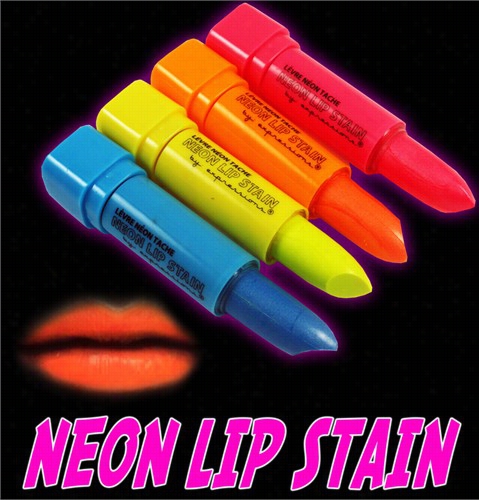 Blaxk Light Reactive Neon Lip And Body Stai N Set Of 4 Colors)