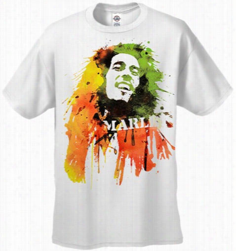 Bob Marley Portrait Men's T-shirt  (gwite)