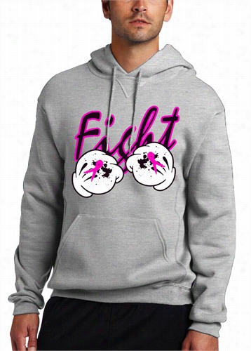 Cartoon Hands Fight Breast Cancer Adult Hodie