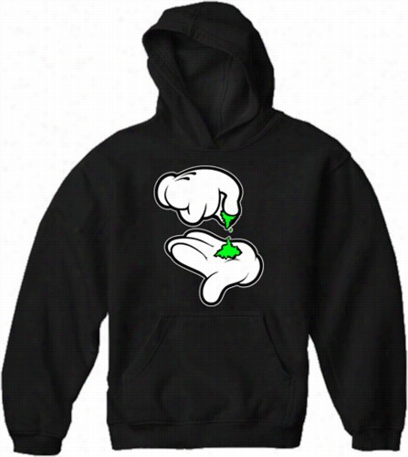 C Artoon Weed Hands Ad Ult Hoodie