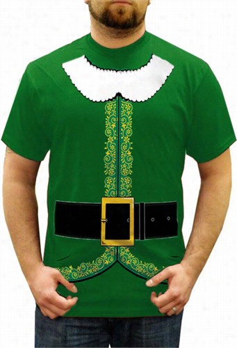 Elf Tuxedo Costume Menns T-shirt