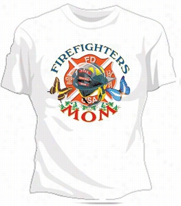 Firefighters Mom Igrls T-shirt