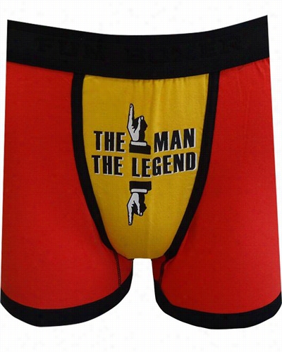 Fun Boxers - The Man The Legend Boxr Briefs (red/yellow)