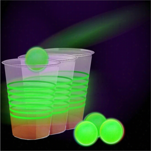 Glow In The Dark Beer Pong Party Pack