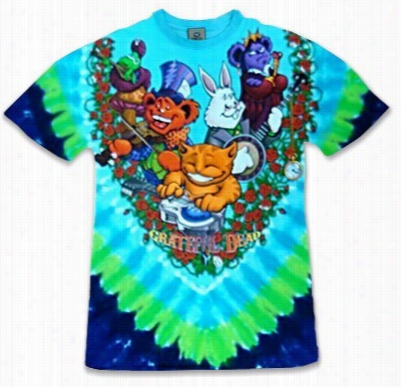 Graateful Entire Tshirt - The Grateful Dead &quot;wonderland Jam Band&quot; T-shirt