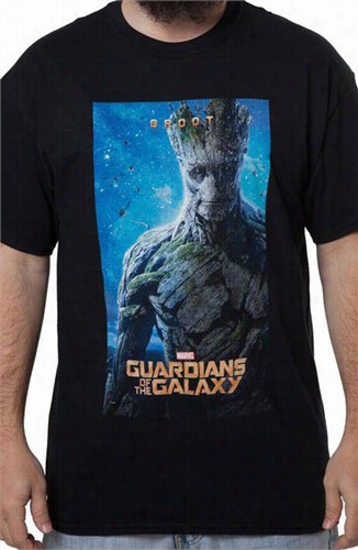 Guardians Of The Galaxy -- Groot Poster Mens T-shirt