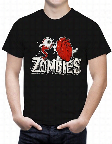 Halloween Clstume T-shirts - Eye Heart Zombies Mens T-shirt