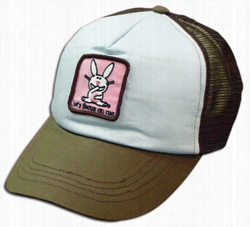 Happy Bunny Lwt's  Focuus On Me Girls Trucker Hat