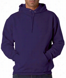 Hooded Sweatshirt :: Unisex Pull Over Hodoie (deep Purple)